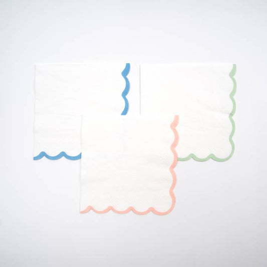 Springtime Scallop Beverage Napkin