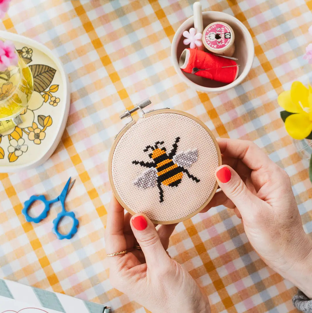 Beginner Bumble Bee Cross Stitch Kit