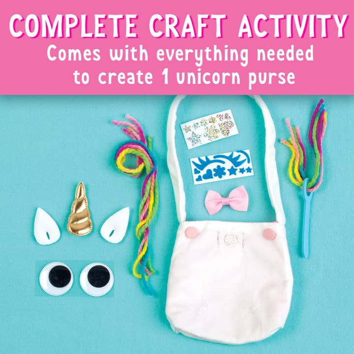 Diy Craft Kit | No-Sew Unicorn Purse