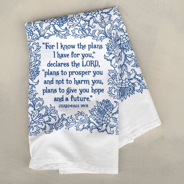 Tea Towel | For I Know the Plans