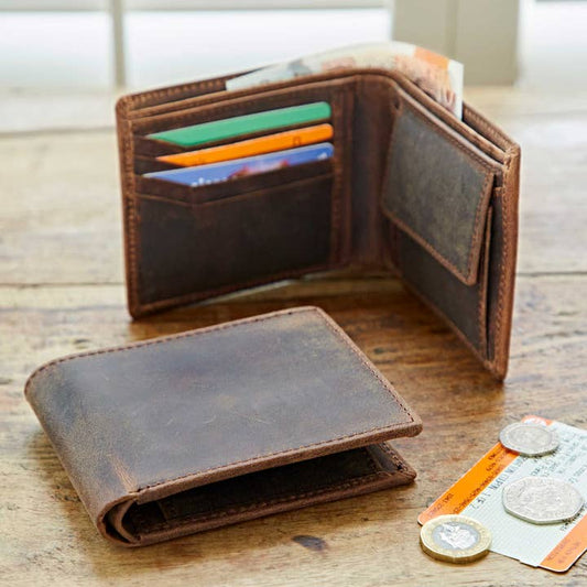 Buffalo Leather Wallet | Brown