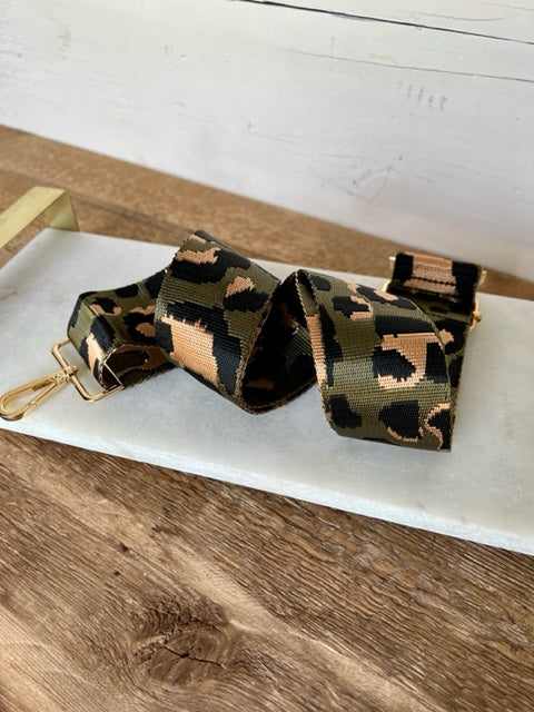 Bag Strap - Leopard Olive