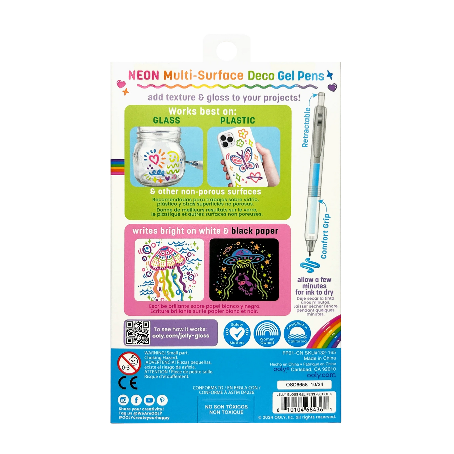 Jelly Gloss: Neon Multi-Surface Deco. Gel Pens