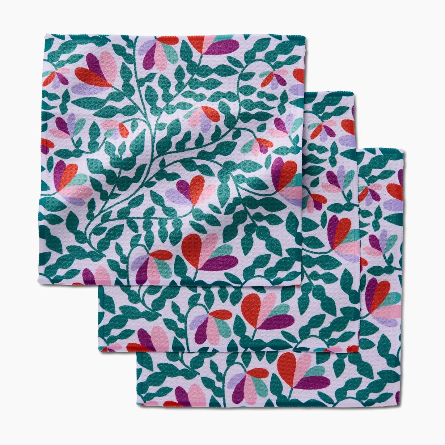 Dishcloth Set | Spring Wavy Leaves