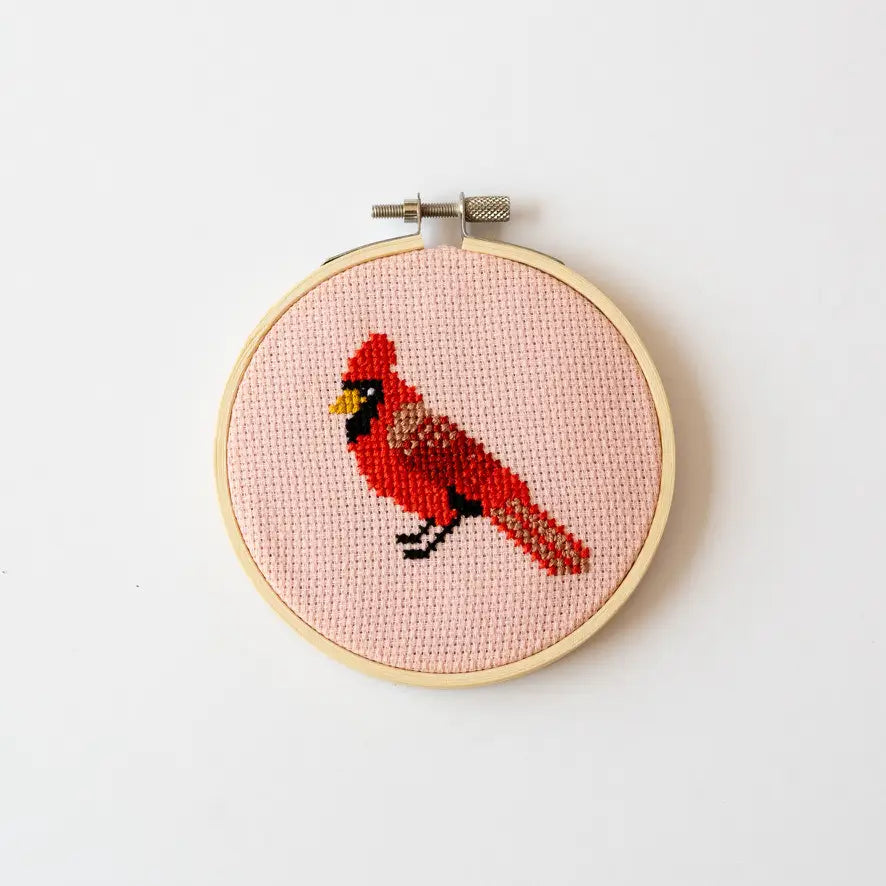Cardinal Cross Stitch Kit For Beginners