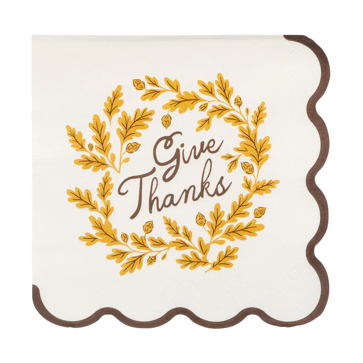 Give Thanks Cocktail Paper Napkins