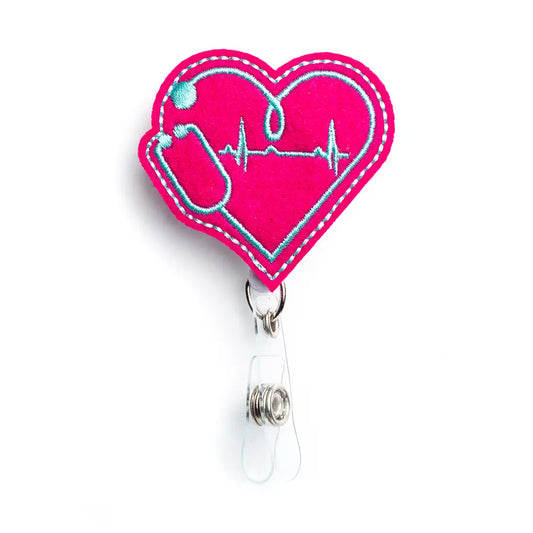 Ekg Heart | Nurse Badge Reel Holder
