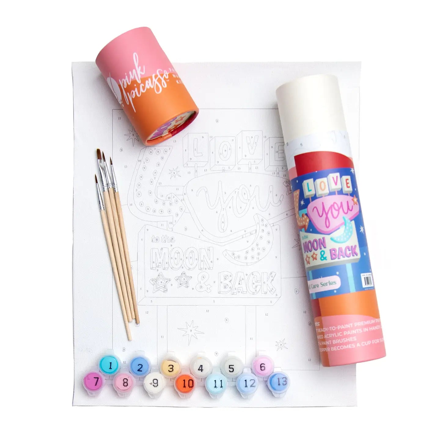 Paint by Numbers Kit | Love You To the Moon
