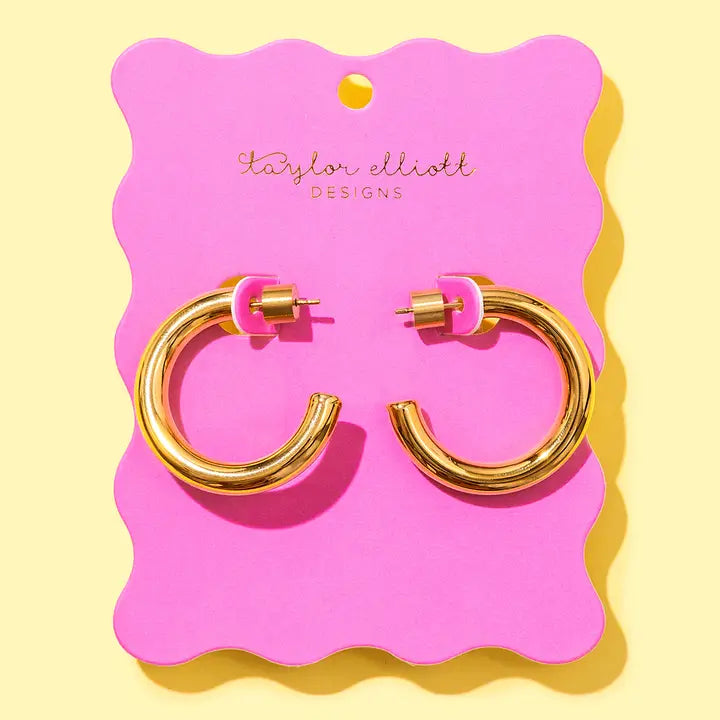 Medium Hoop Earrings | Gold-Plated | Terry