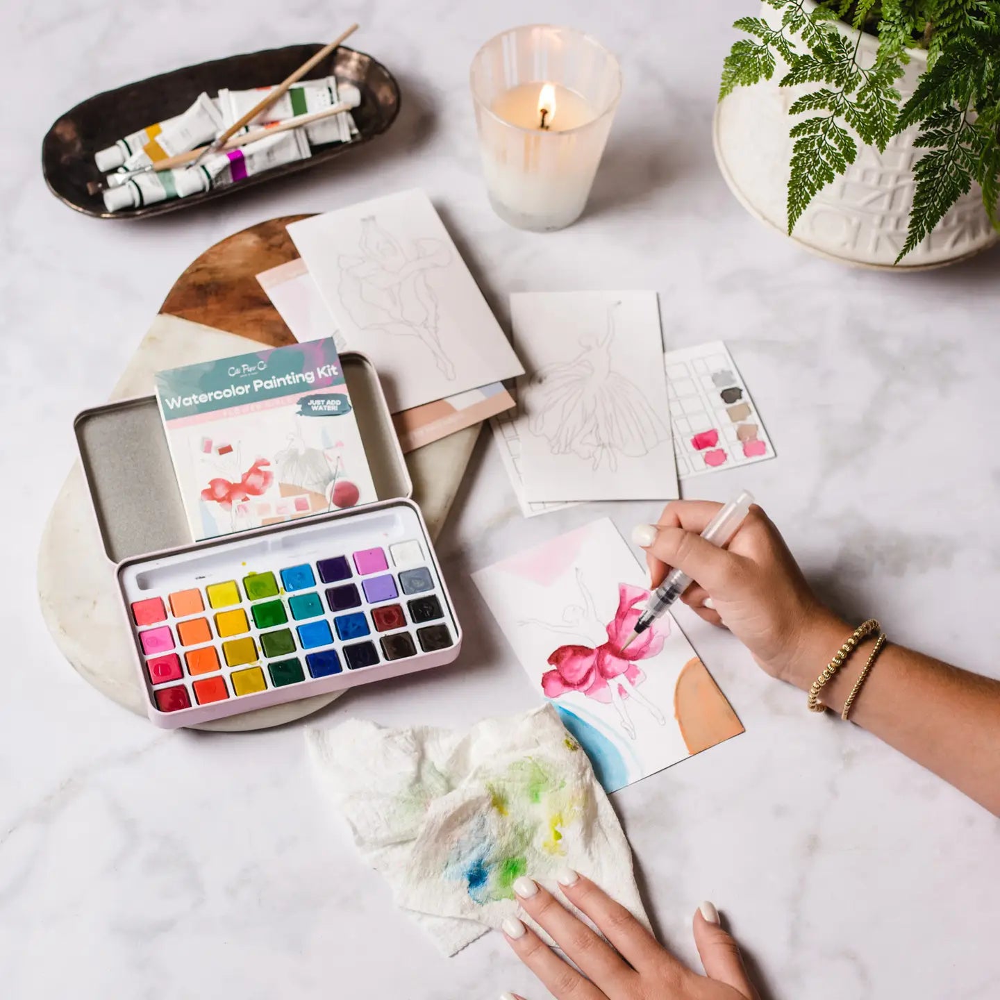 Citrus Fruits Watercolor Painting Kit