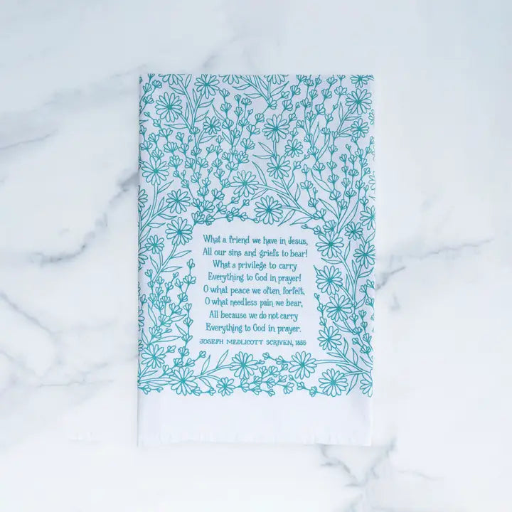 Tea Towel | What A Friend Hymn