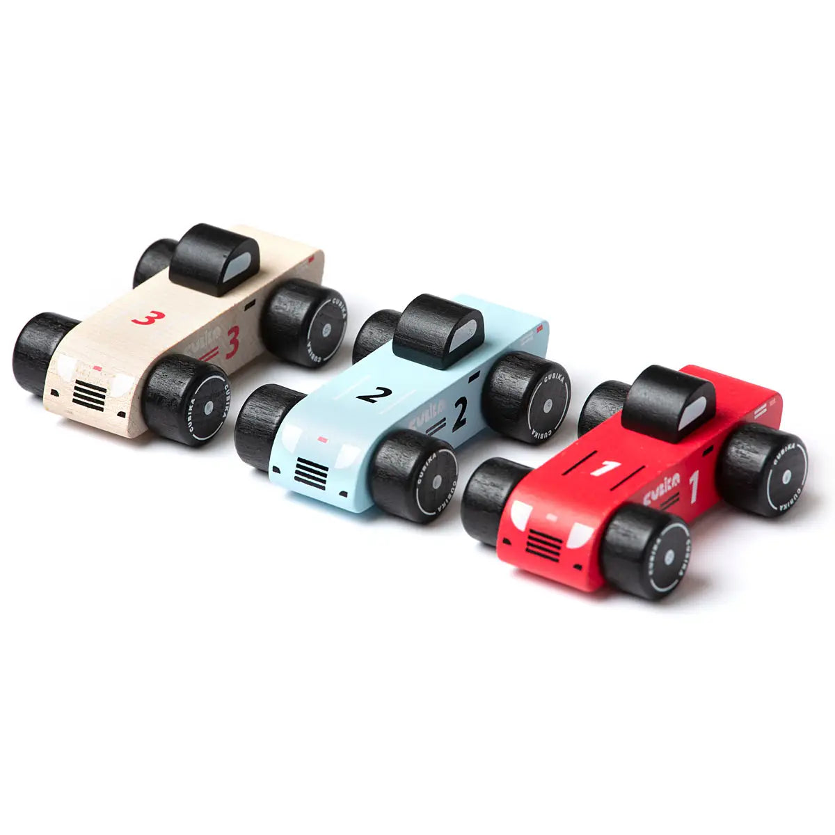 Cubika | Wooden Vehicle Set Racing Cars