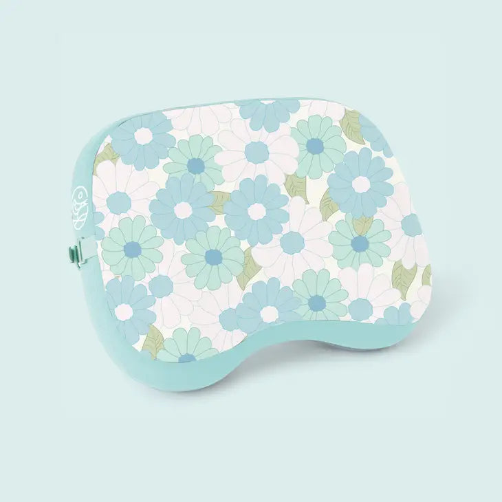 Ballast Beach Pillow - Daisy Craze Aqua