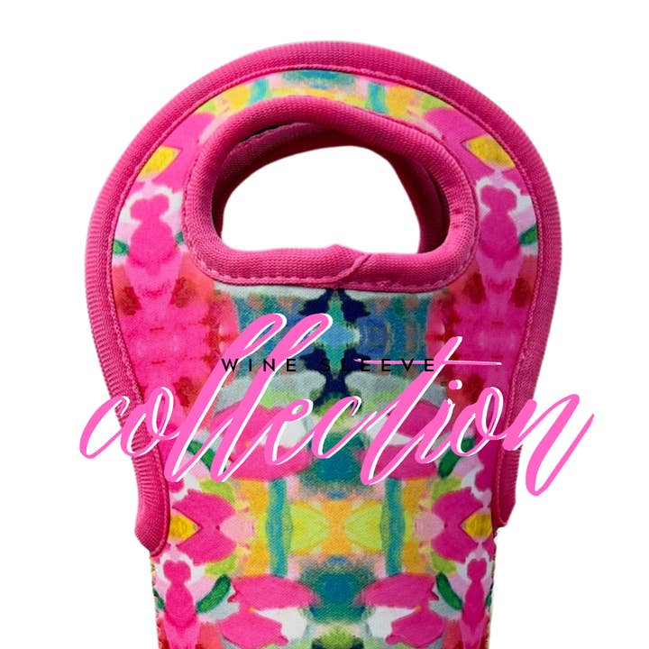 Wine Sleeve | Laura Park | Pink Paradise