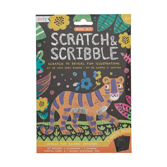 Mini Scratch & Scribble Art Kit | Jungle Fun