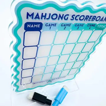 Mahjong Scoreboard | Blue/Green