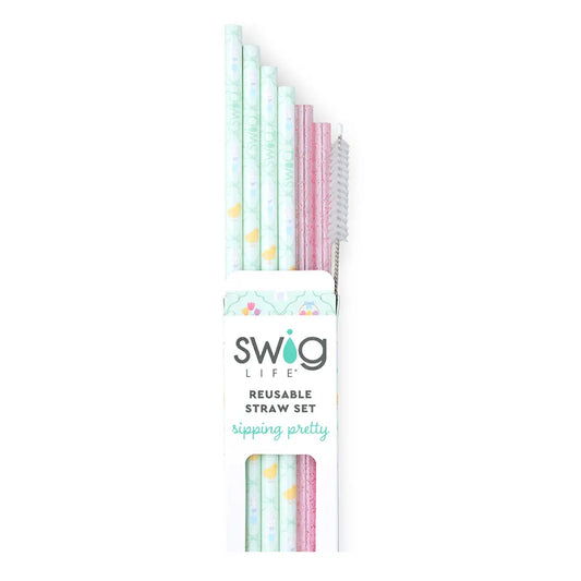 Reusable Straw Set | Hoppy Easter