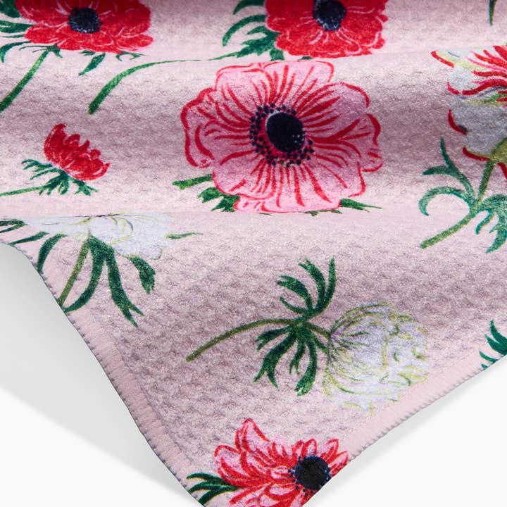 Bar Towel | Anemone Garden Flowers
