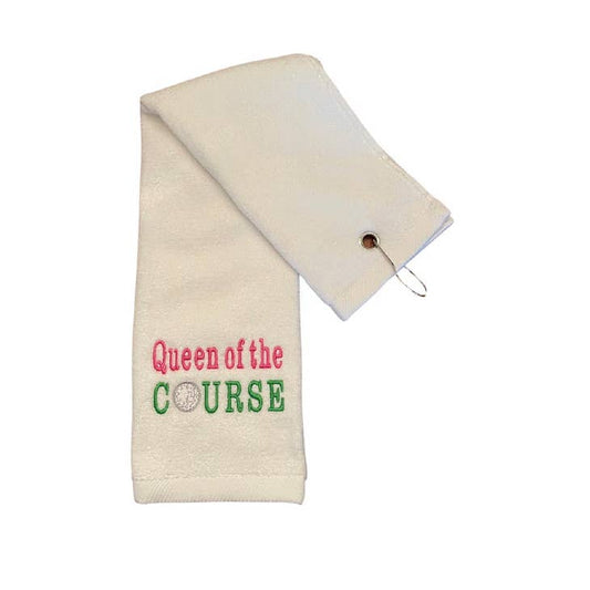 Queen of the Course Embroidered Golf Towels