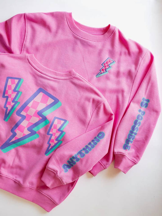 Anything is Possible Lightning Sweatshirt | Youth