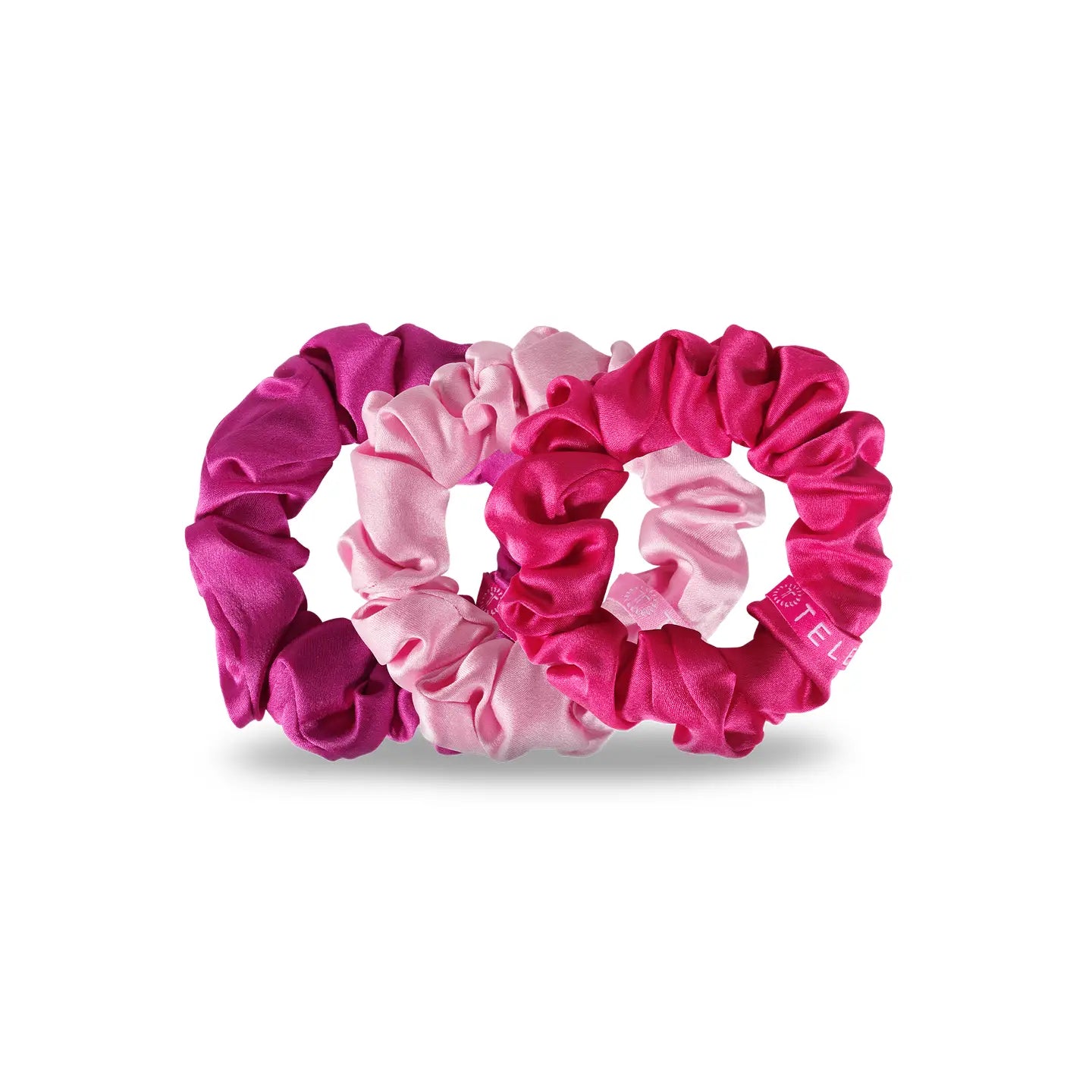 Teleties Silk Scrunchies | Rose All Day | Large