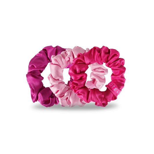 Teleties Silk Scrunchies | Rose All Day | Large