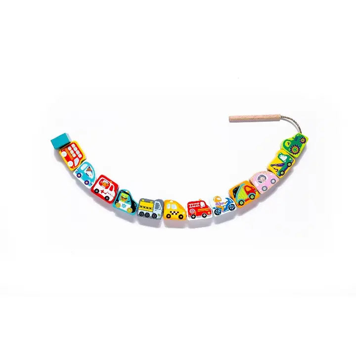 Cubika | Wooden Lacing Toy | Flying Cars