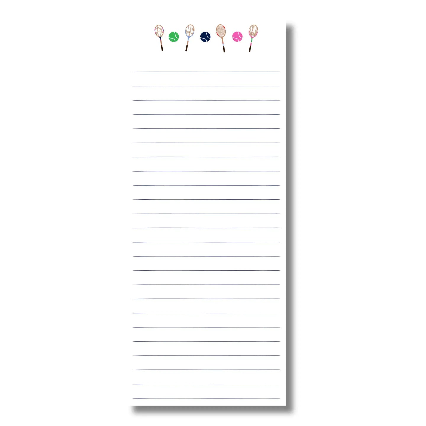 Skinny List Notepad | Vintage Tennis Racquet