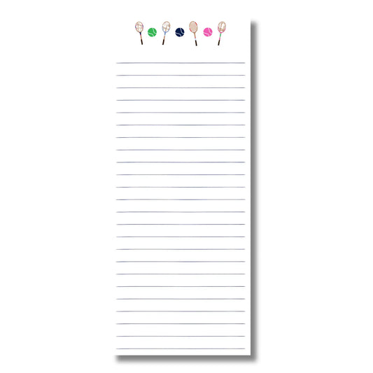 Skinny List Notepad | Vintage Tennis Racquet