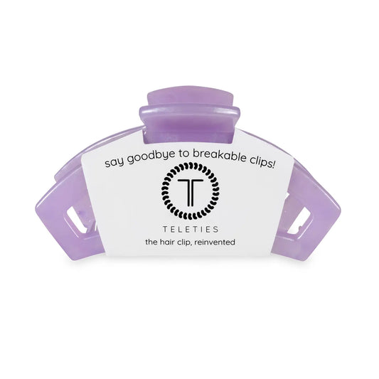 Teleties Open Hair Clip | Lavender Mist | Assorted Sizes