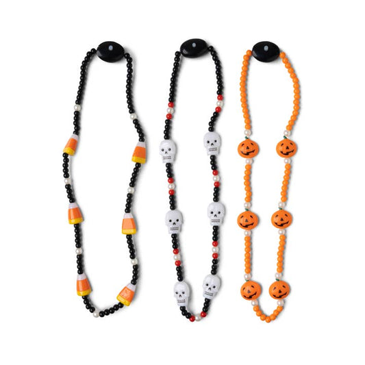 Spooky Lites! Light-Up Beaded Halloween Necklace | Assorted Styles