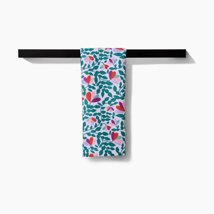 Tea Towel | Spring Wavy Leaves