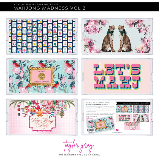 Acrylic Trinket Tray Inserts | Mahjong Madness Vol 2