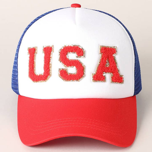 Trucker Hat | USA | Red White & Blue