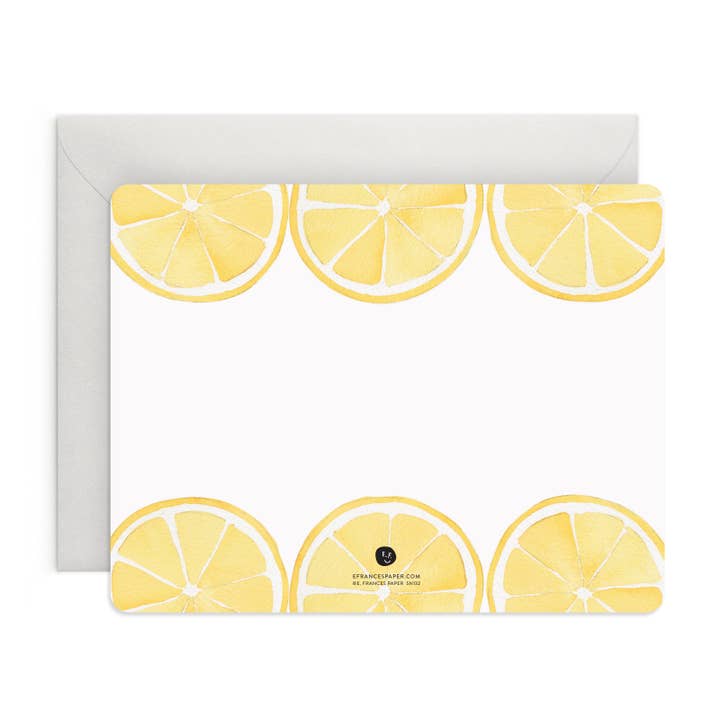 Boxed Flat Notecards | Lemon
