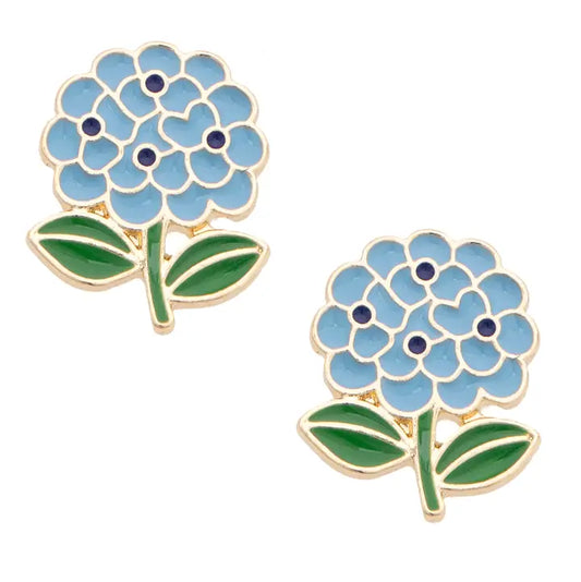Stud Earrings | Hydrangea