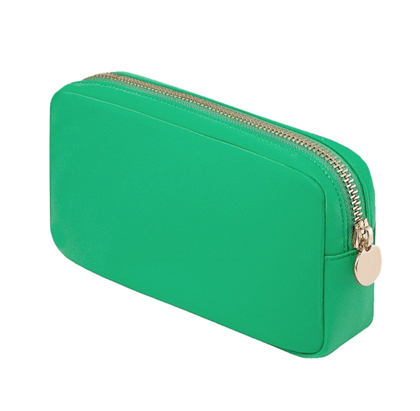 Nylon Cosmetic Travel Pouch - Green