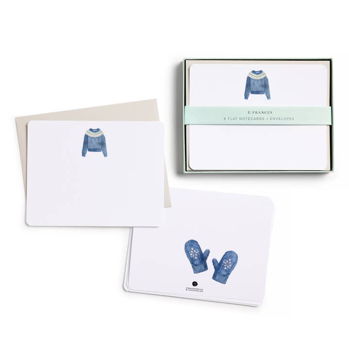 Boxed Flat Notecards | Sweater Weather