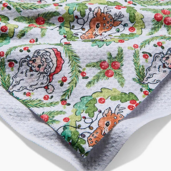 Tea Towel | Berry Retro Holiday