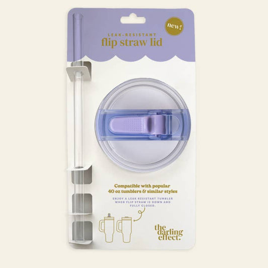 40oz Lifestyle Flip Straw Lid | Periwinkle
