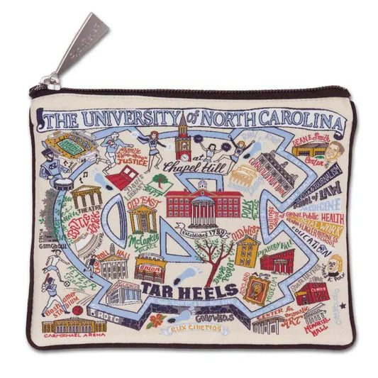 North Carolina University Collegiate Zip Pouch