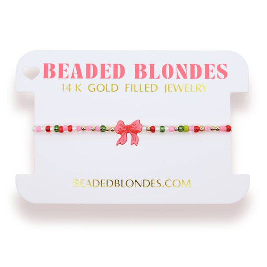 Red Bow Holiday Bracelet | Sprinkle