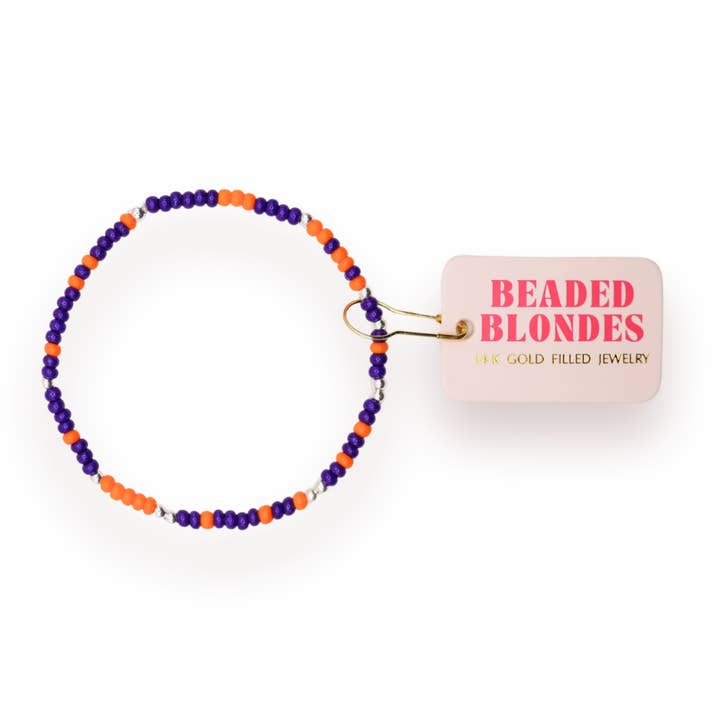 Blue & Orange Game Day Sprinkle Bracelet