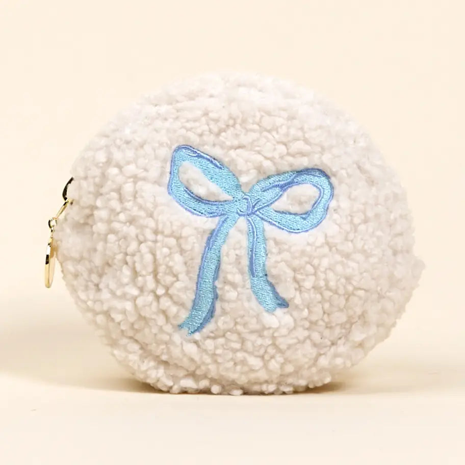 Teddy Pouch–Circle | Blue
