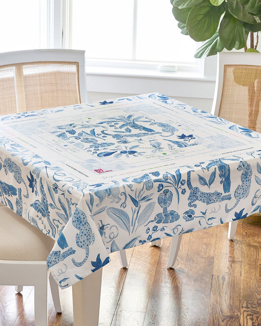 Amazon Blue Tablecloth