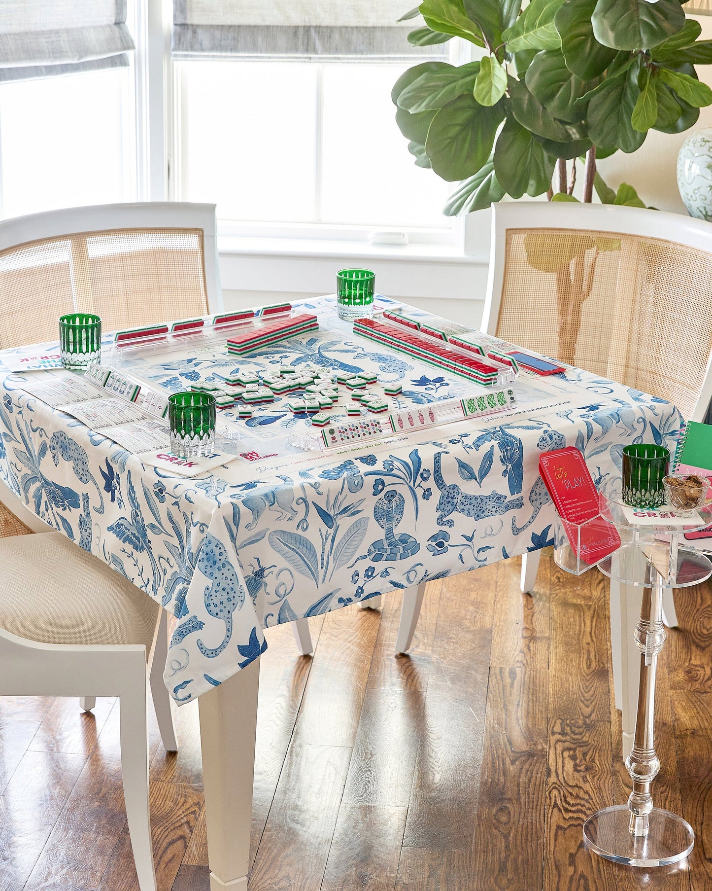 Amazon Blue Tablecloth