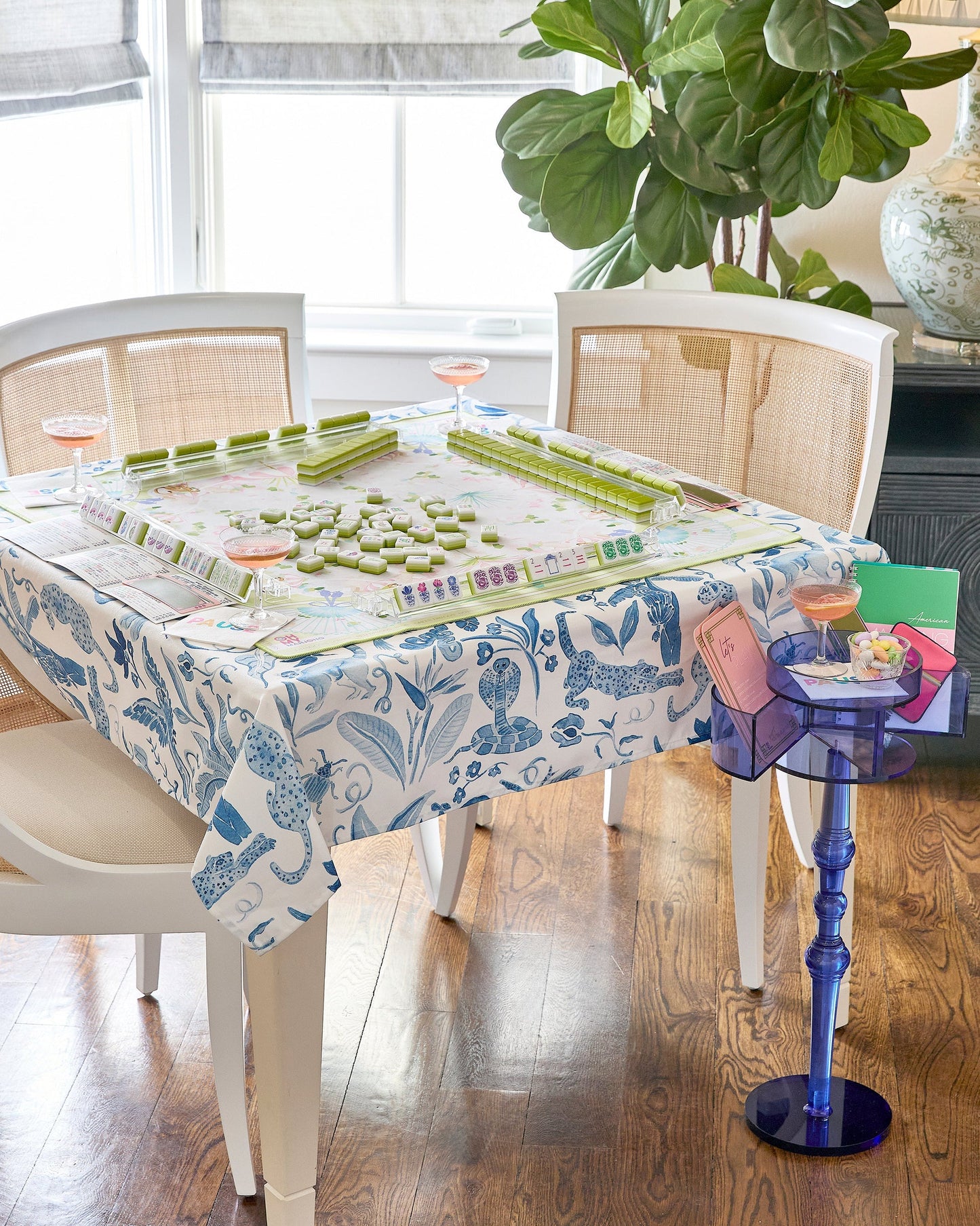 Amazon Blue Tablecloth