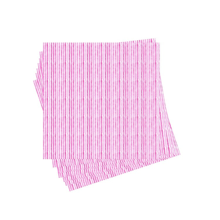 Cocktail Napkins | Pink Watercolor Striped