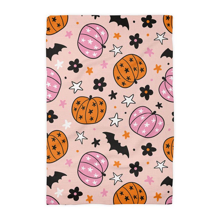 Kitchen Towel | Pink Pumpkin Retro