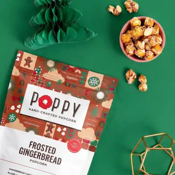 Frosted Gingerbread Popcorn